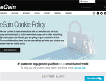Tablet Screenshot of egain.com